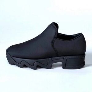 iRi NYC WES Neoprene Black Streetwear Sneakers Chunky Wavy Platform 39.5 US 9